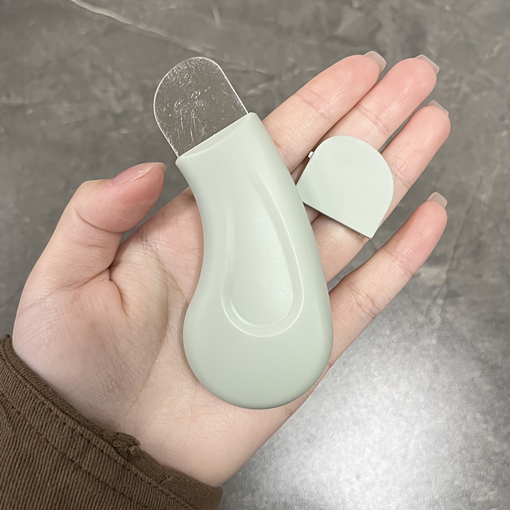 1pc Outil anti-points noirs | Grattoir facial en acier inoxydable pour nettoyage en profondeur, Spatule nettoyante pour le visage, Dissolvant de points noirs du nez, Outil de soin de la peau pour hommes et femmes, Outil facial pour un nettoyage en profondeur, Marque: ZUNPIN