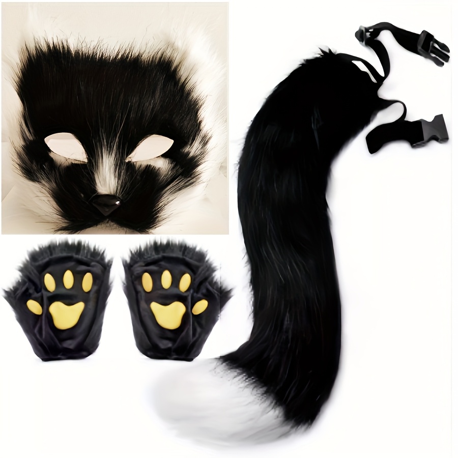 Queue de renard en fausse fourrure de Style japonais, ceinture réglable, queue de chat artificielle, queue en fausse fourrure, accessoires de Costume de Cosplay  200000532