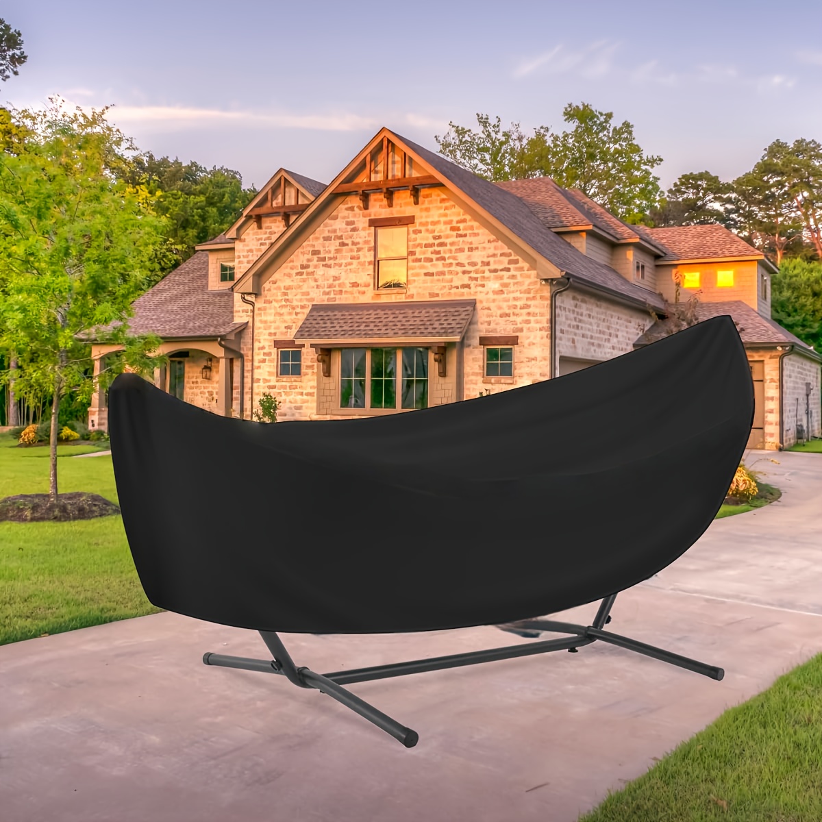 TEMU 1pc Outdoor Hammock Cover, For Garden Hammocks And Stand, Furniture Lawn Frame
