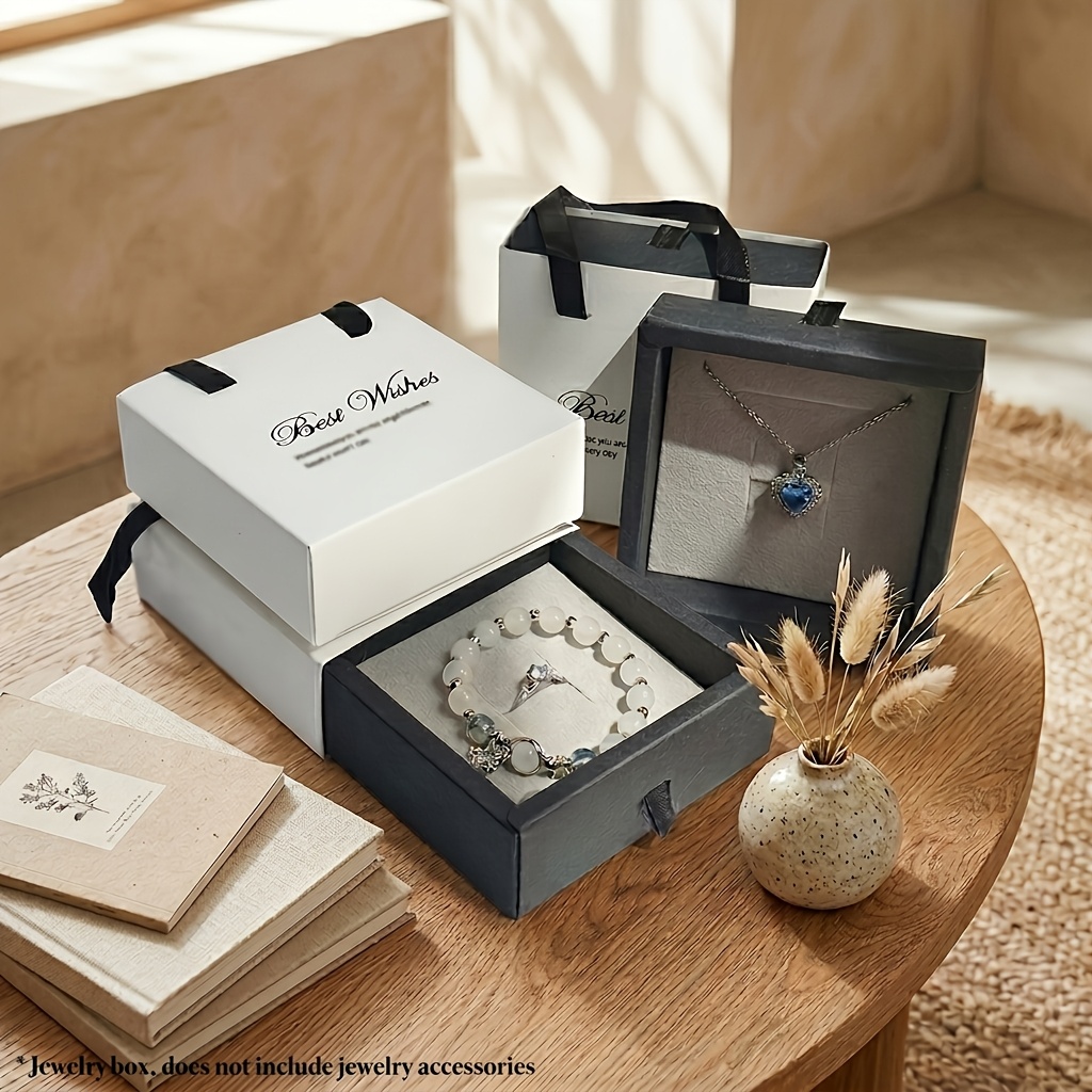 9pcs Portable Jewelry Storage Boxes with Handle, Travel Organizer