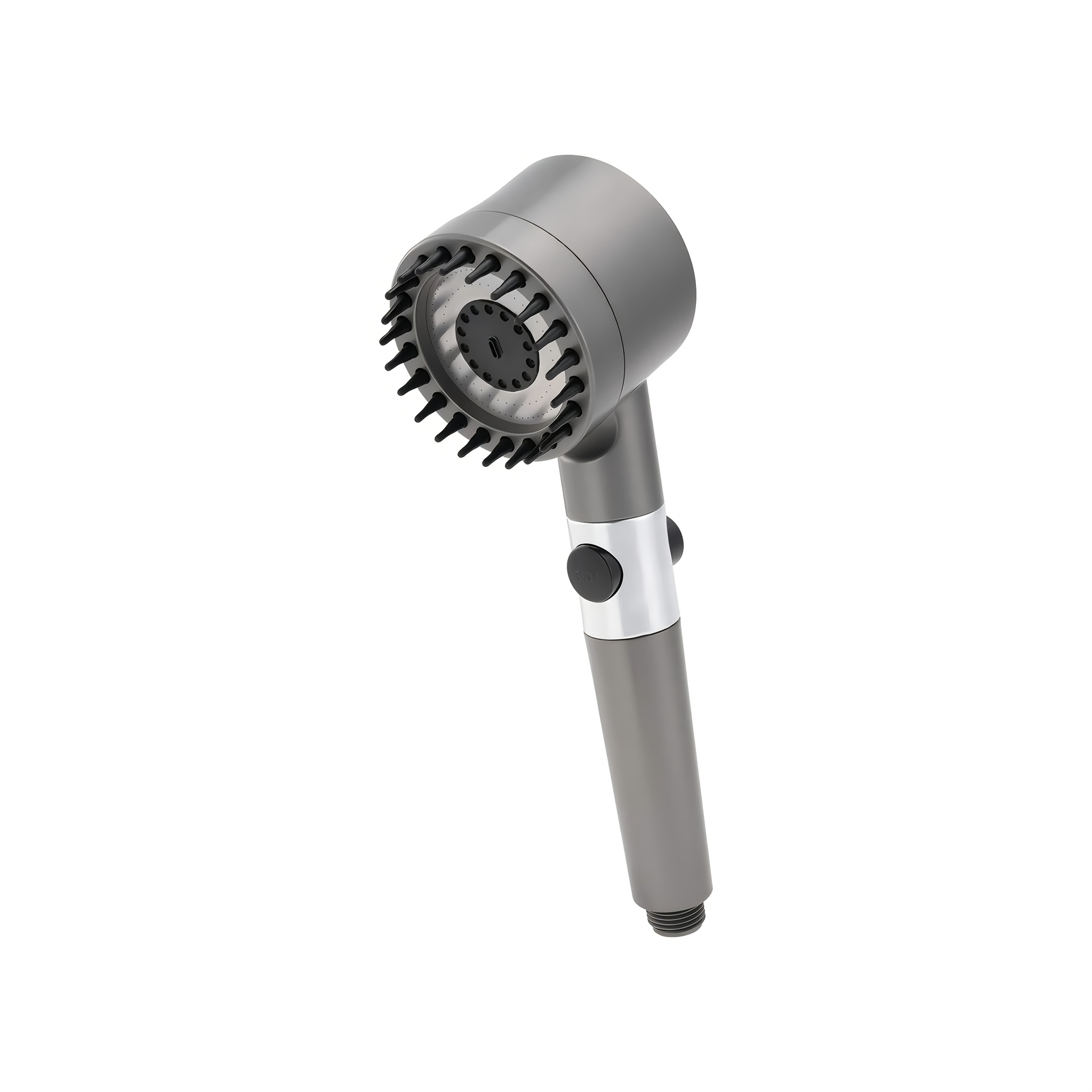 10pcs High-Pressure Shower Set with Turbine Spray, Wall-Mounted, 3-Level Adjustable Spray Mode, with 6 Dirt Removal Water Filters, Comfortable And Skin-Friendly, Bathroom Shower Additions, Shower Nozzle And 60-Inch Hose Set