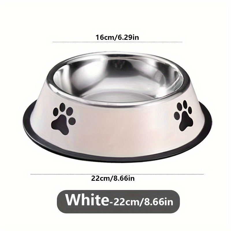 TEMU Premium Roestvrijstalen Huisdierkom - Antislip, Makkelijk Schoon te Maken, Ideaal voor Honden- en Kattenvoer en Water! Verkrijgbaar in Maten