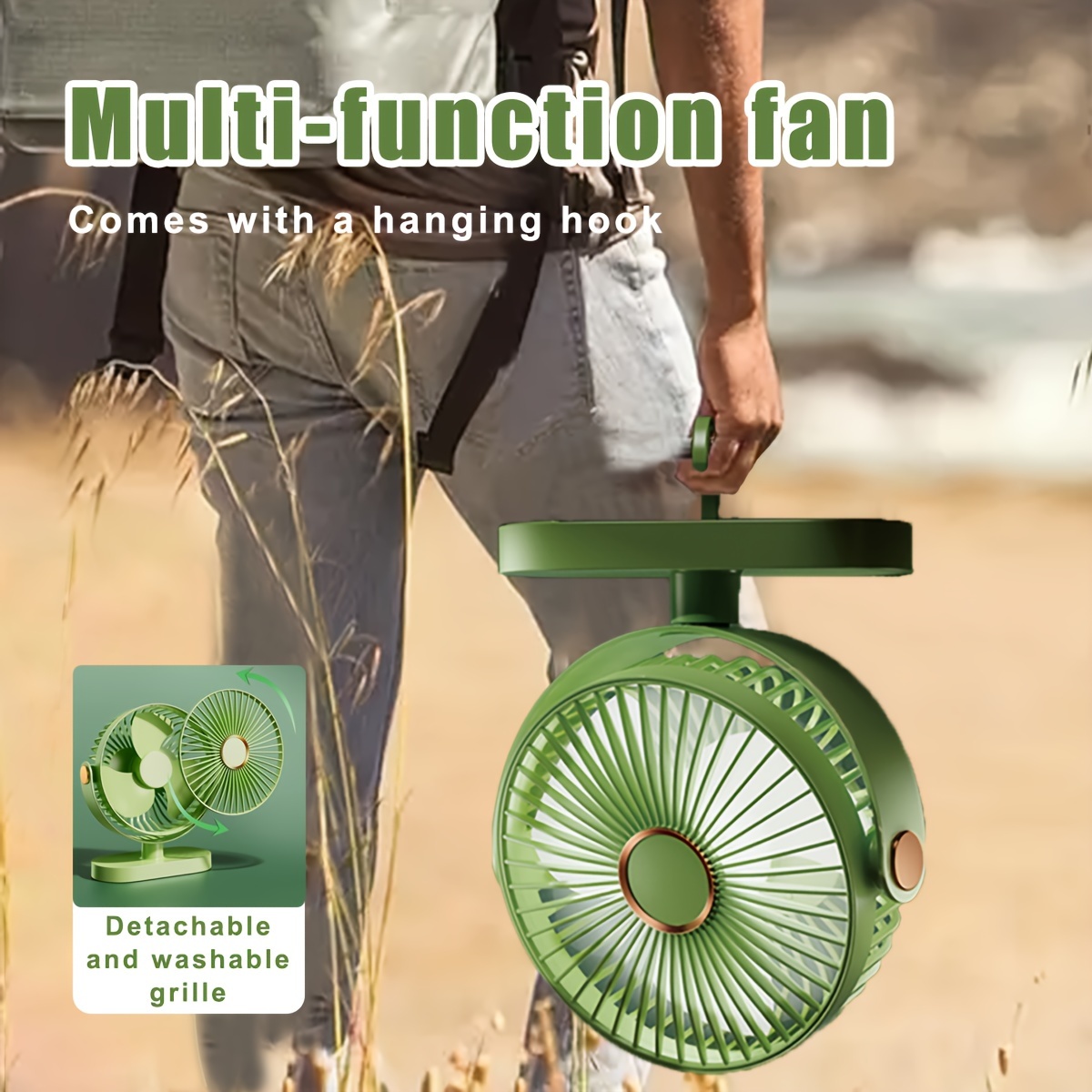

Desk Fan, 7.5 Inch Air Circulator Quiet Operating Fan For Bedroom, 70ft Strong Airflow, Portable Fan Battery Operated Fan With Usb, Personal Fan Rechargeable Fan For Office & Living Room & Outdoor
