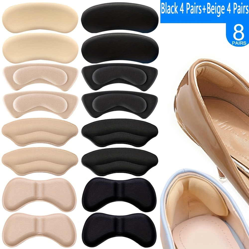 TEMU 16 Heel Pads, Non-slip Shoe Inserts, Unisex Heel Cushions, Heel Protectors, Prevent , Shoe Fit, Prevent Heel Slippage, Suitable For All Genders