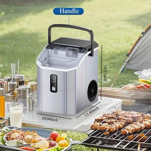 ice maker countertop pebble ice makerwith self cleaning function ice basket ice scoop 35lbs 24h 7 9g pcs pellet ice makerfor for outdoor camping travel