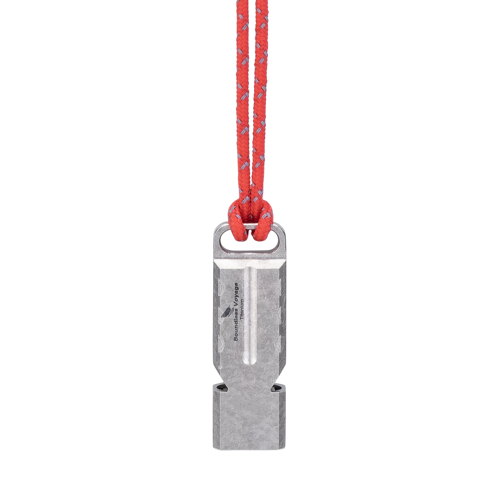Pure Titanium Outdoor Emergency Whistle for Camping