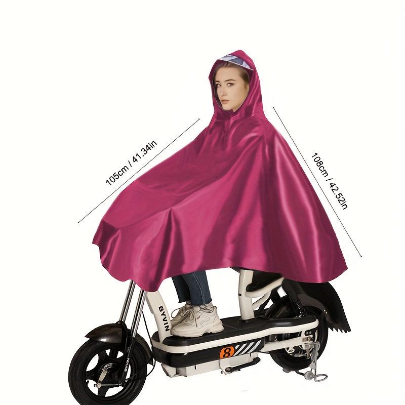   De Lluvia Reutilizable, Impermeable Con Capucha Resistente   Y Al Desgarro, Chaqueta Impermeable De Protección Contra   Para Silla De Ruedas De Color  