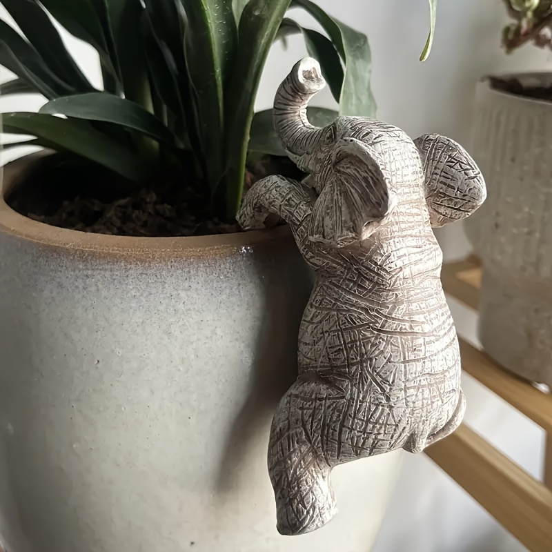 

Elephant Hanging - Resin Garden And Balcony Decoration, Perfect Gift For Animal Enthusiasts, Aestheticianresidential Decoration