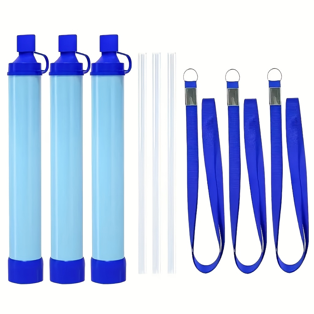 Temu – TEMU Outdoor Water Filter Personal Water Filtration Straw Emergency Survival Gear Water Purifier For Camping Hiking Climbing Backpacking