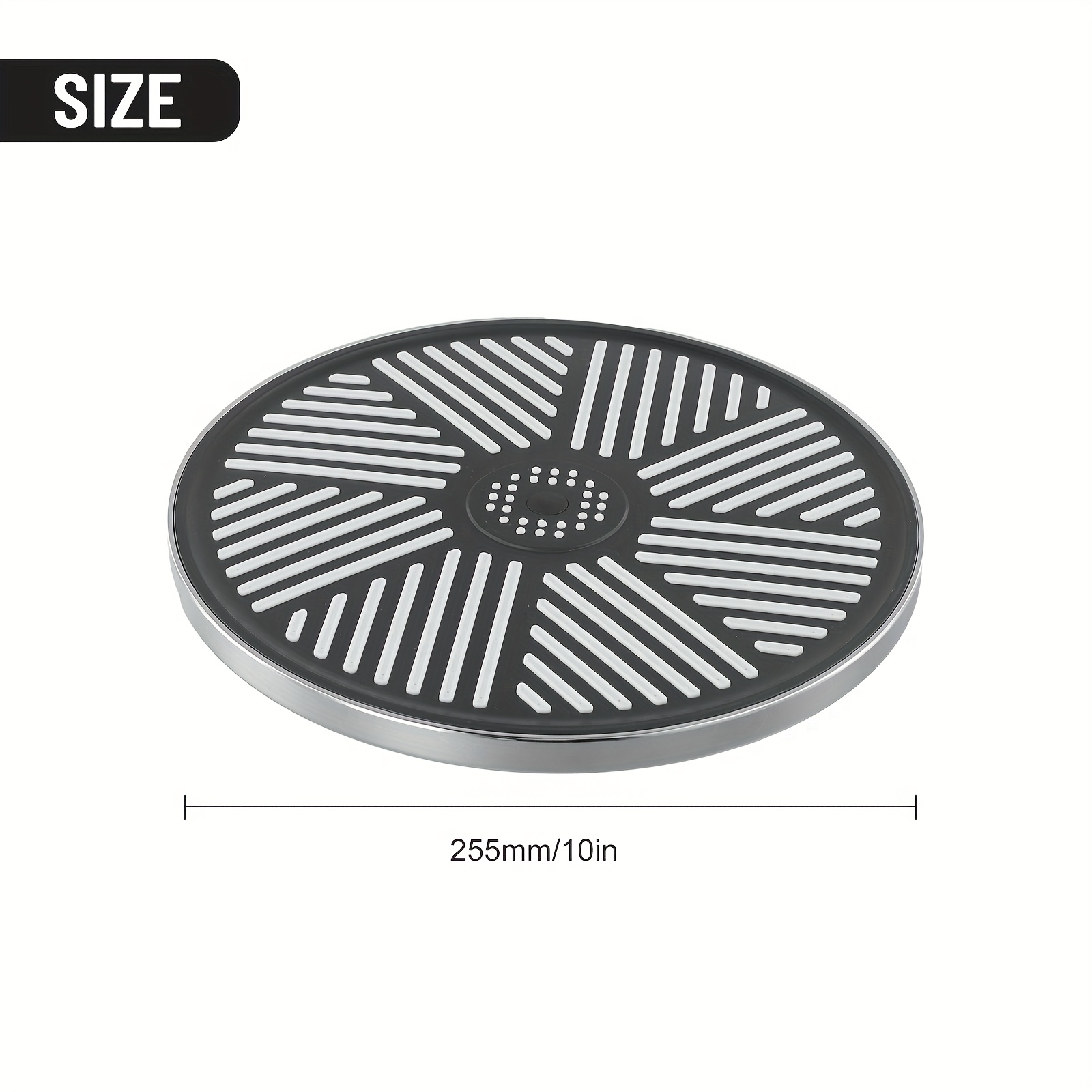 Image of 10-inch Rain Shower Head With High-pressure Waterfall Flow, Detachable Panel For , Removes Limescale, Increases Water Pressure, Ideal For Low Water Pressure