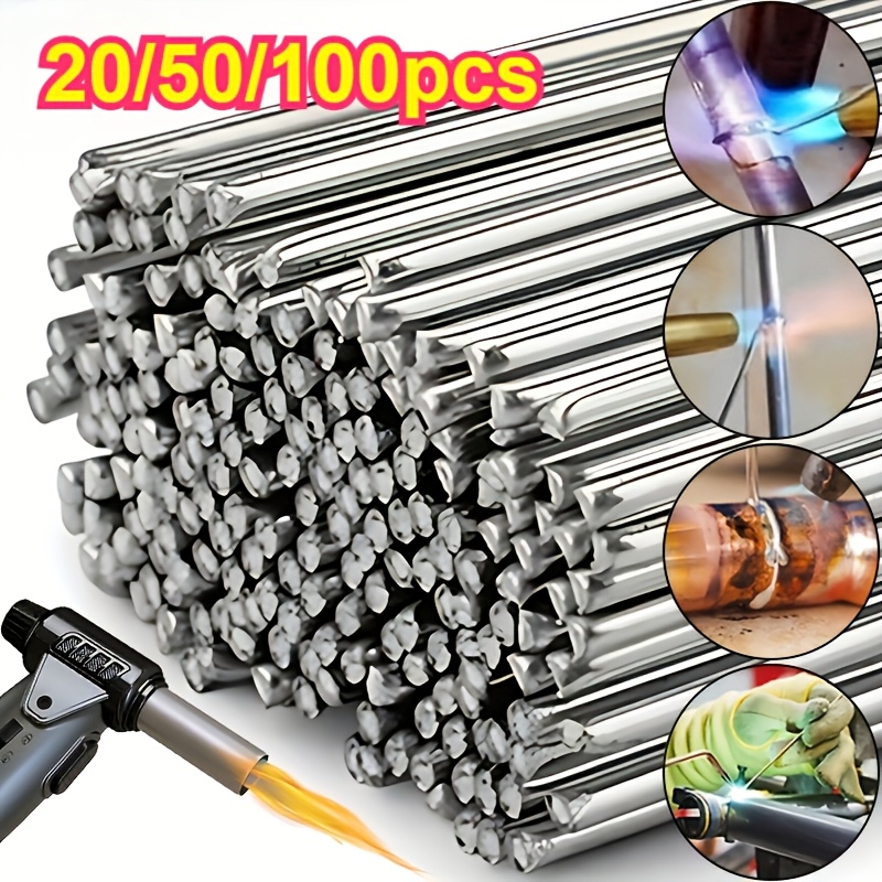 

/100pcs Aluminum Welding Rod Low Temperature Fusible - Aluminium Flux Cored Welding Electrodes Wire Solder For Aluminum