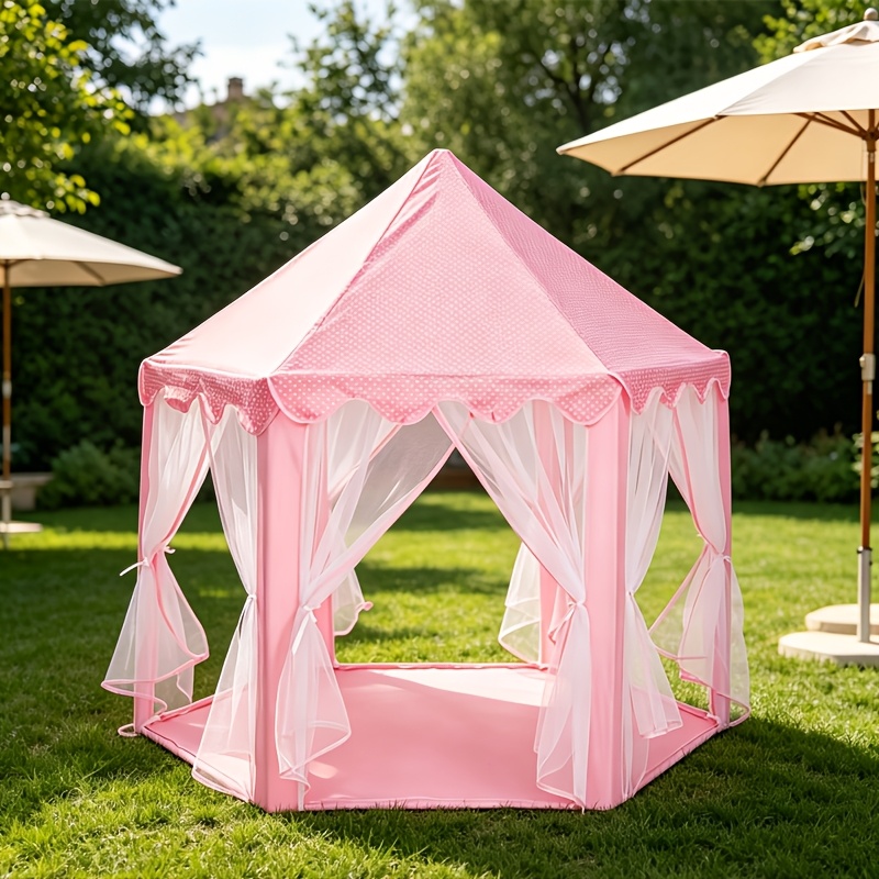 Image of In This Childhood Full Of Whimsy, Corner Can Become The Of A Dream. The Hexagonal Yarn Curtain Tent Playhouse We For Such An
