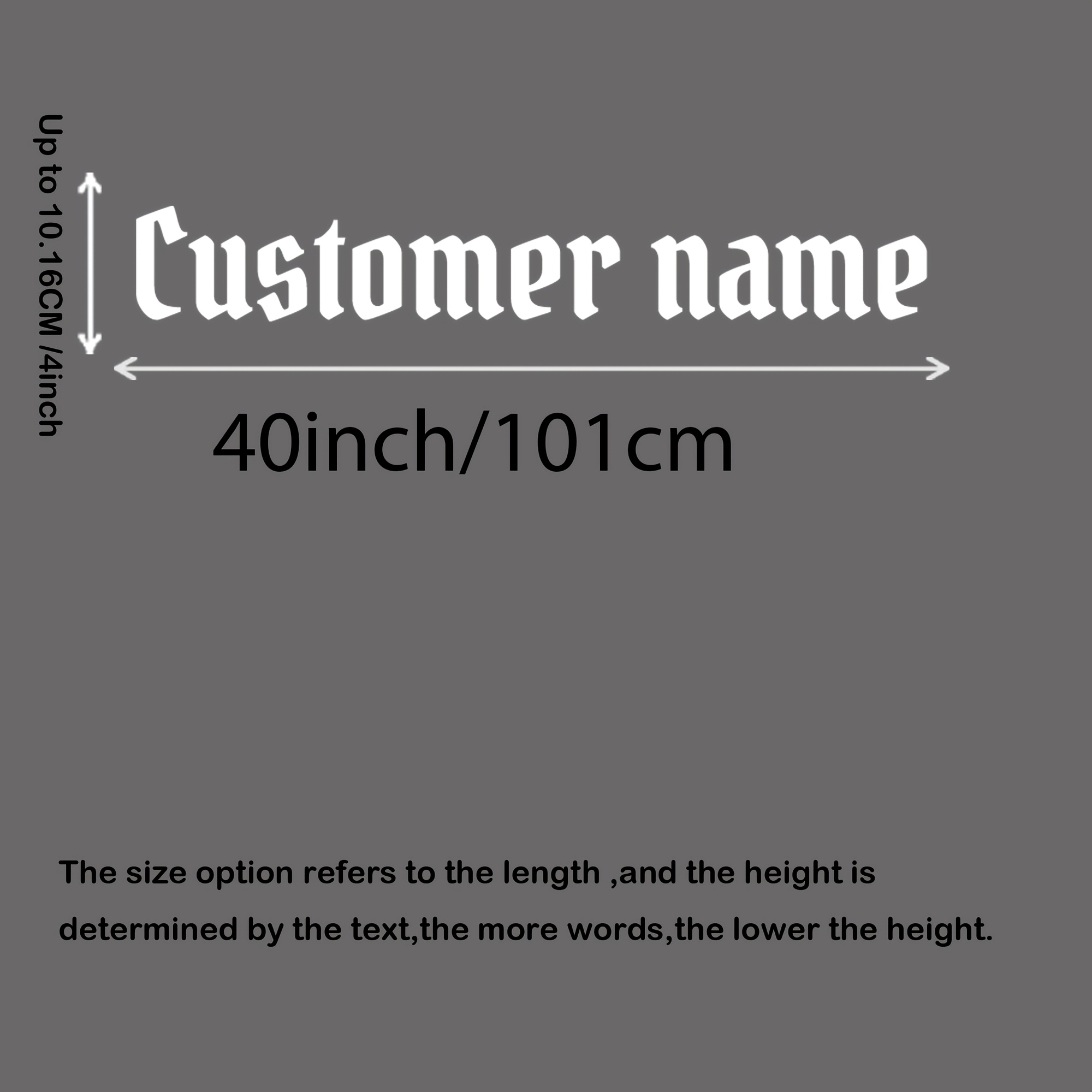 TEMU 1pc Personalized Customizable Reflective Car Decal, Alphabet Theme Vinyl Sticker With Glitter, Irregular Shape, , Graphic Pattern, Glass Surface