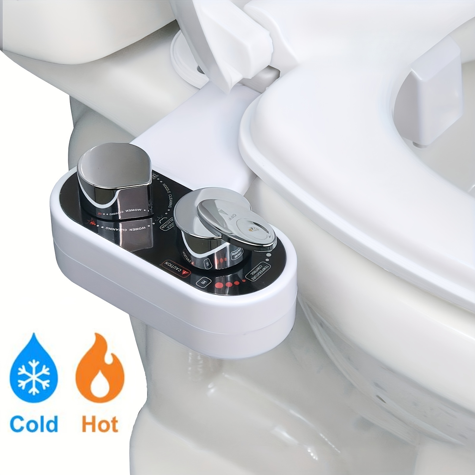 

Hot And Water Bidet For Toilet, -cleaning, Dual Nozzle, Non-electric Bidet For Toilet , Water Pressure, Rear And Feminine Wash