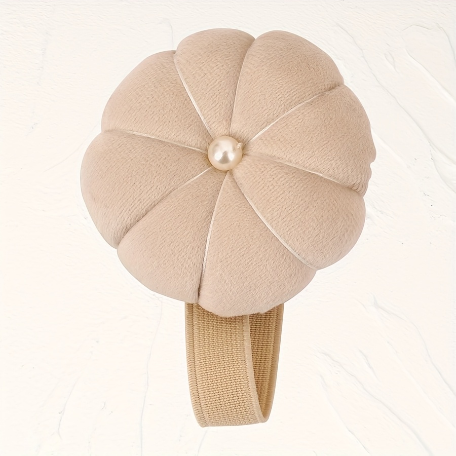 TEMU Wrist Pincess For Sewing, Adjustable Pumpkin Shape Wristband For Needles, Pins, Safety Pins And Scissors, Organizer For Sewing, Quilting And