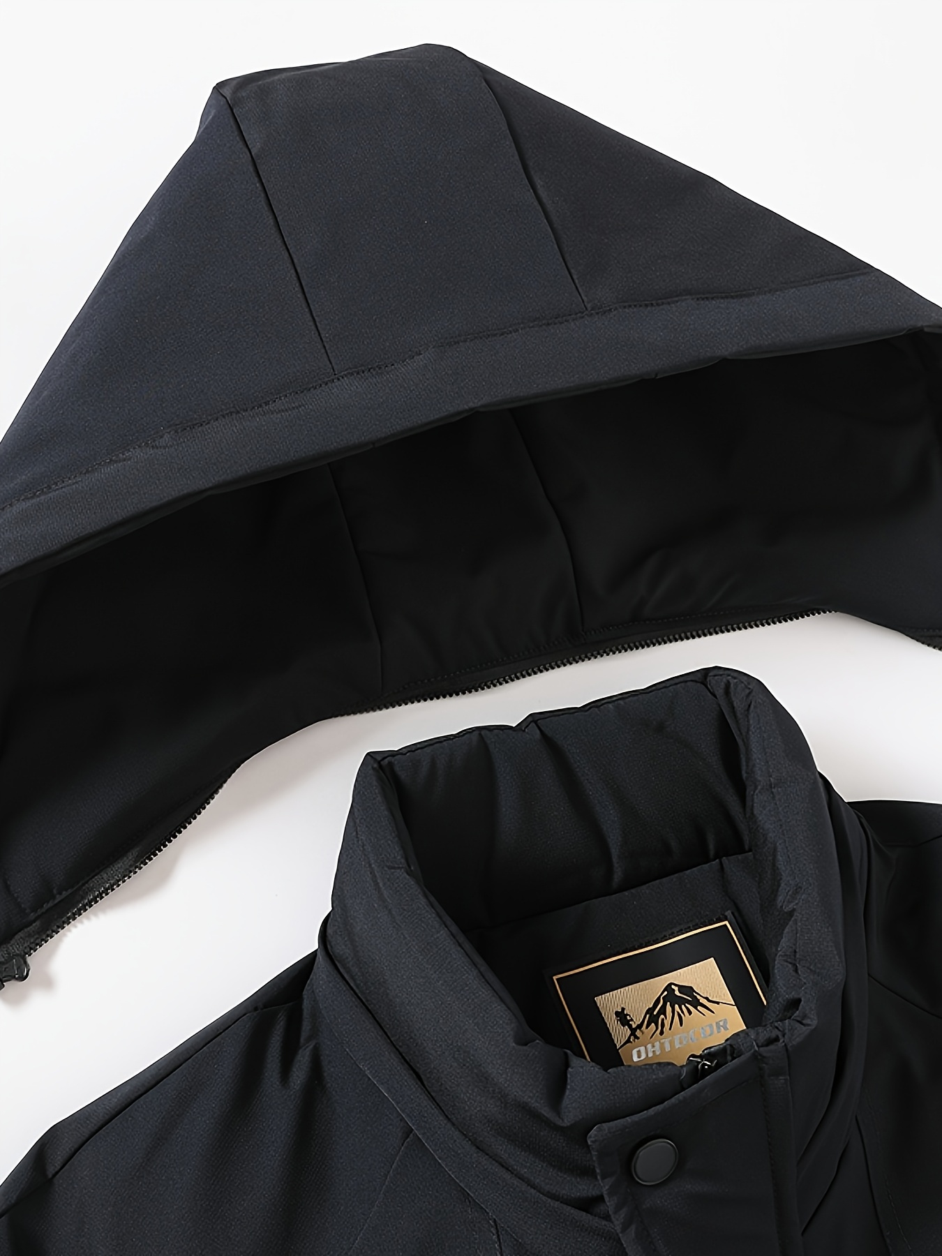 Men's Winter Fleece Lined Hooded Parka Jacket, Thick Warm Coat