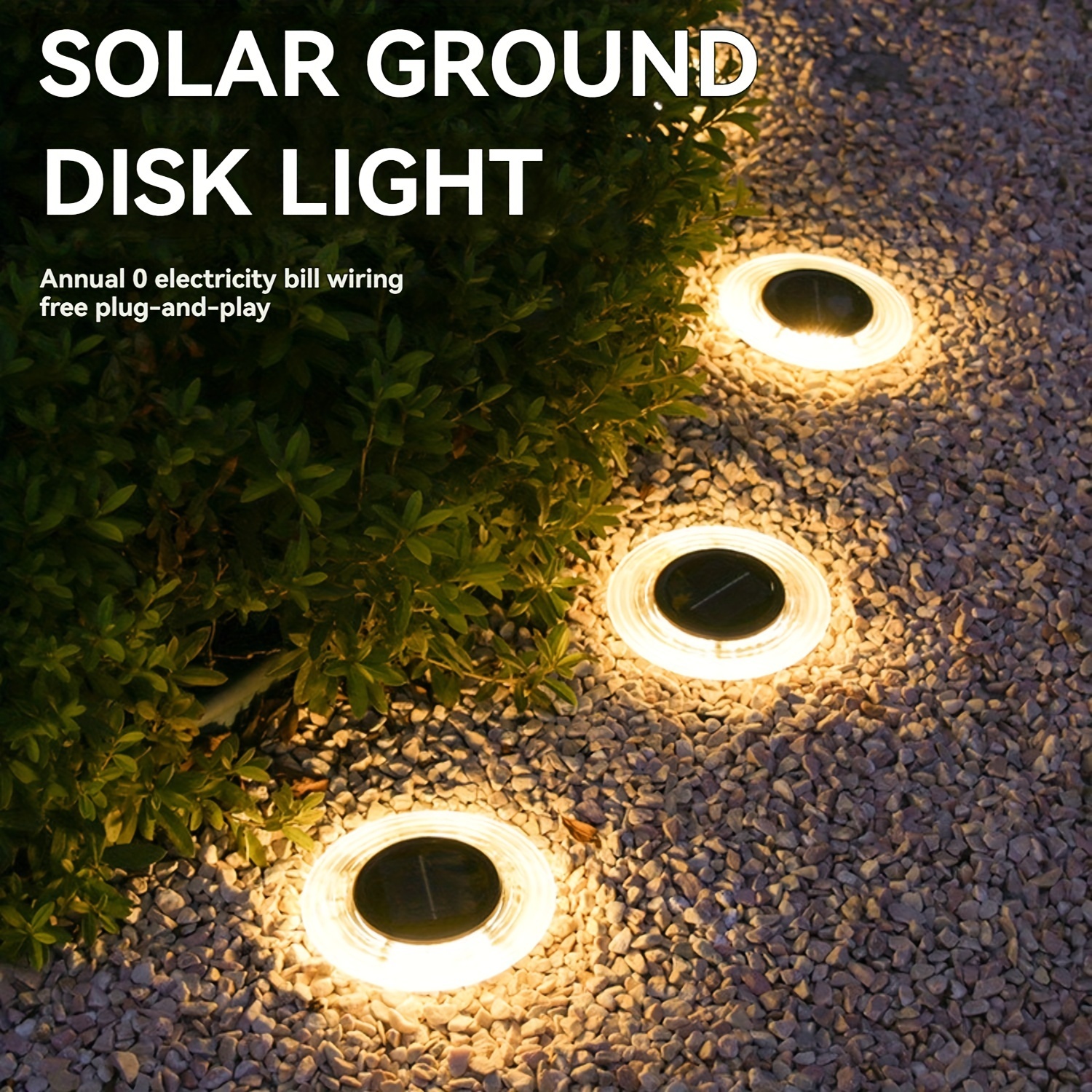 10 pzas Luces Solares Exterior Luces Jardines Luz Alimentada - Temu Chile