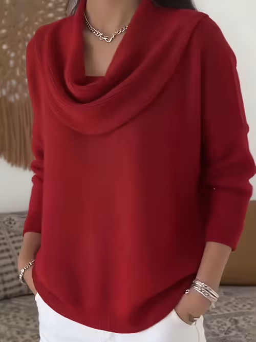 Red Turtleneck Sweater