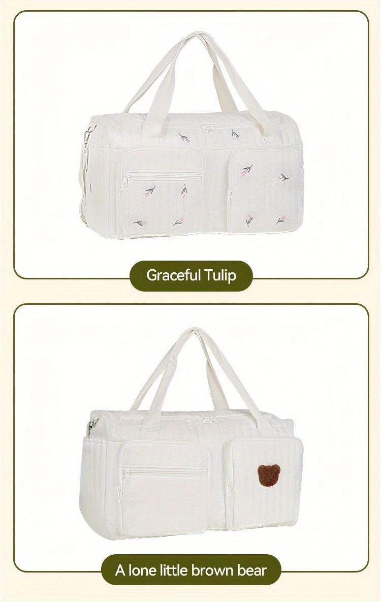 Bolso de Hombro para Mujer | Bolso de Pañales Espacioso y Lindo, Bandolera para Sujetar al Bebé, Bolso de Pañales Extragrande, Amplio y Duradero | Bolsillos Laterales Delanteros de Fácil Acceso, Almacena Pañales, Toallitas Húmedas, Botellas | Ideal para Viajes, Salidas Diarias, Regalo Perfecto, Bolso para Padres Recién Nacidos, Bolso Interior para Almacenar |