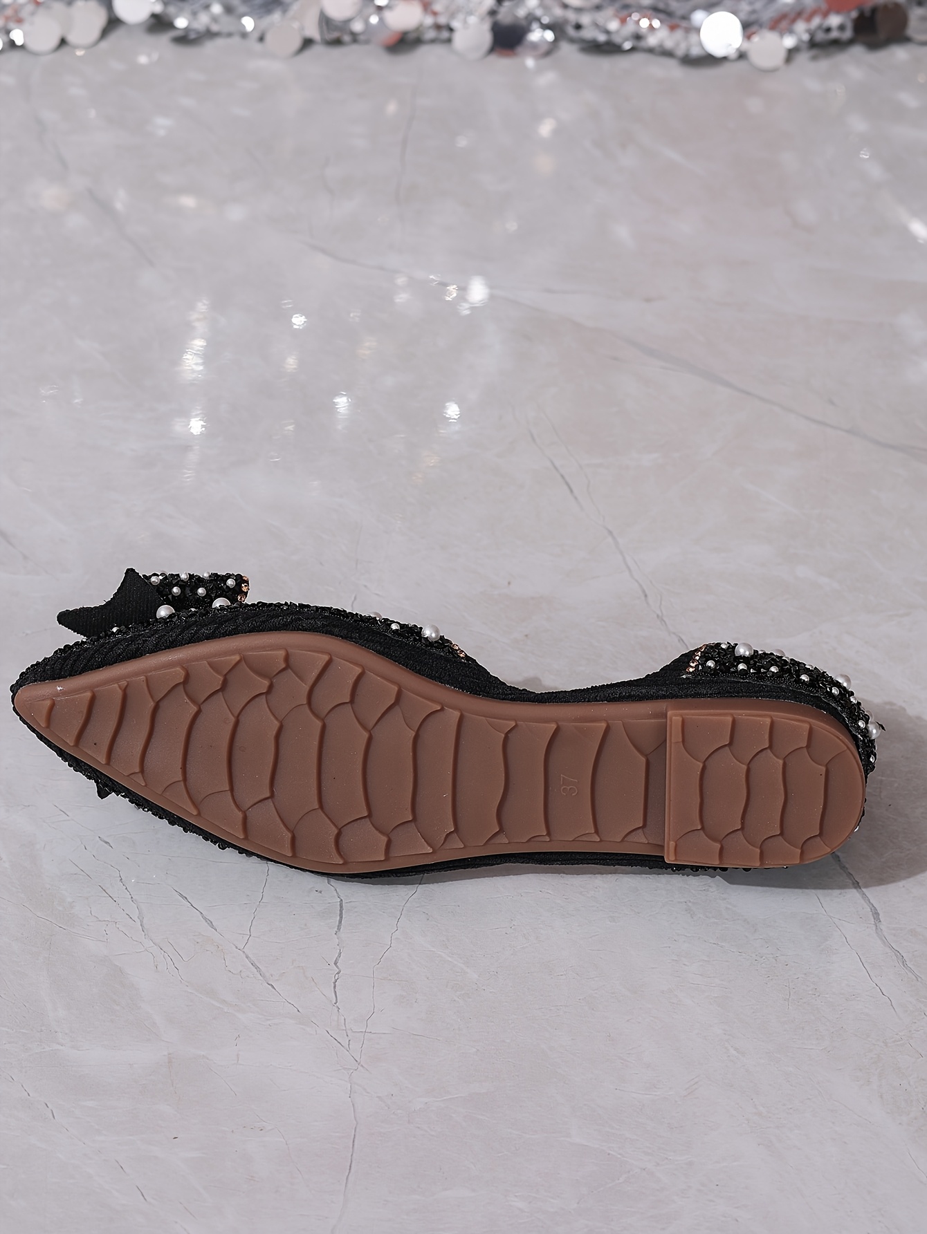 Pointed-toe Hammered Flat-soled Women's Autumn Shoes, Fashionable Casual Closed-toe Hollow Back-strapped Shoes, Women Shoes