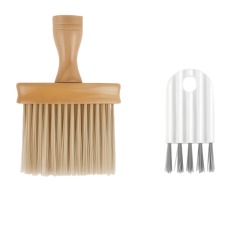 TEMU 2pcs (large Size + Small Size) Multi-functional Cleaning Brush, Household Cleaning Brush, Suitable For Cleaning Dust On Windows, Countertops,
