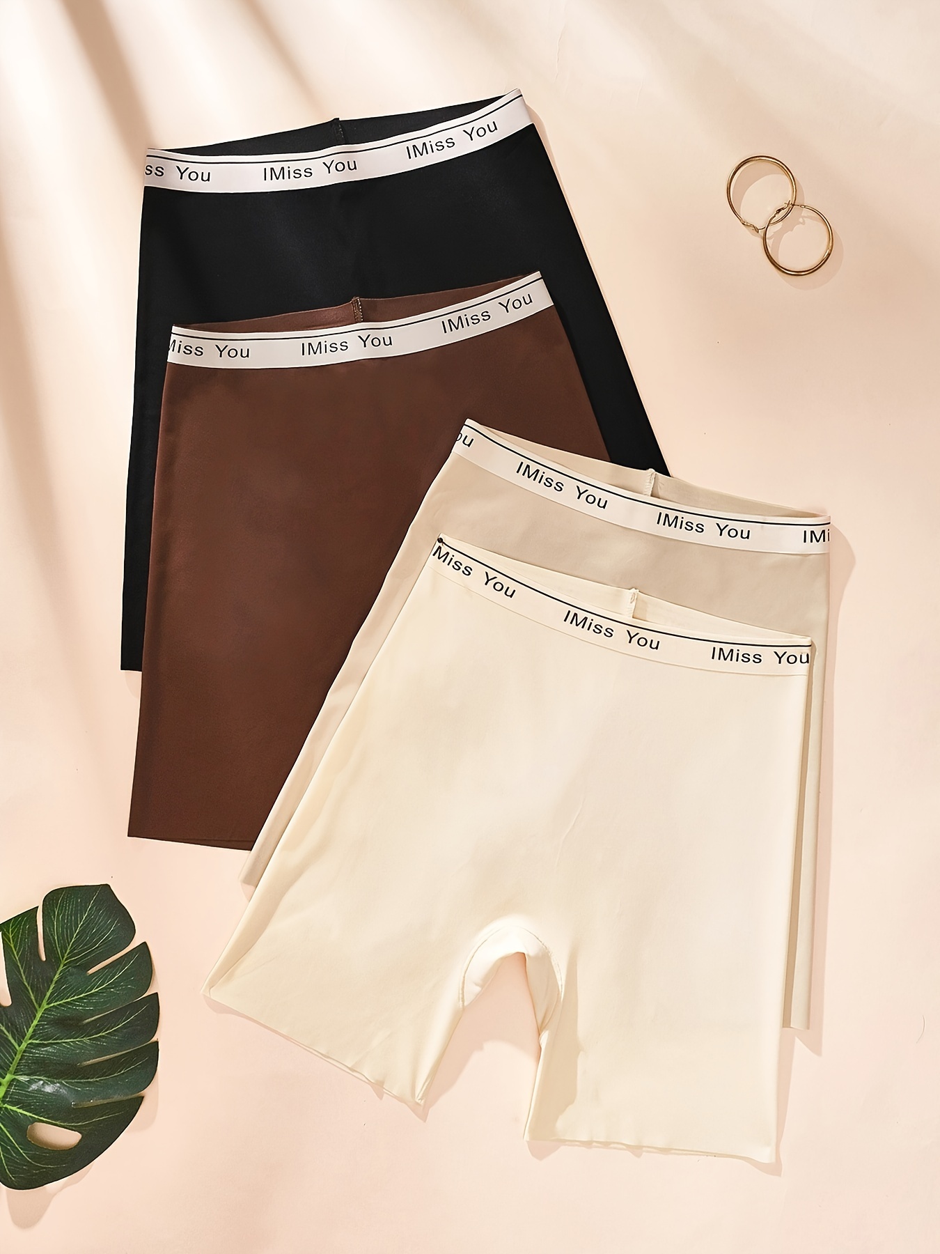 4pcs womens comfortable boy shorts pack polyamide boy Temu