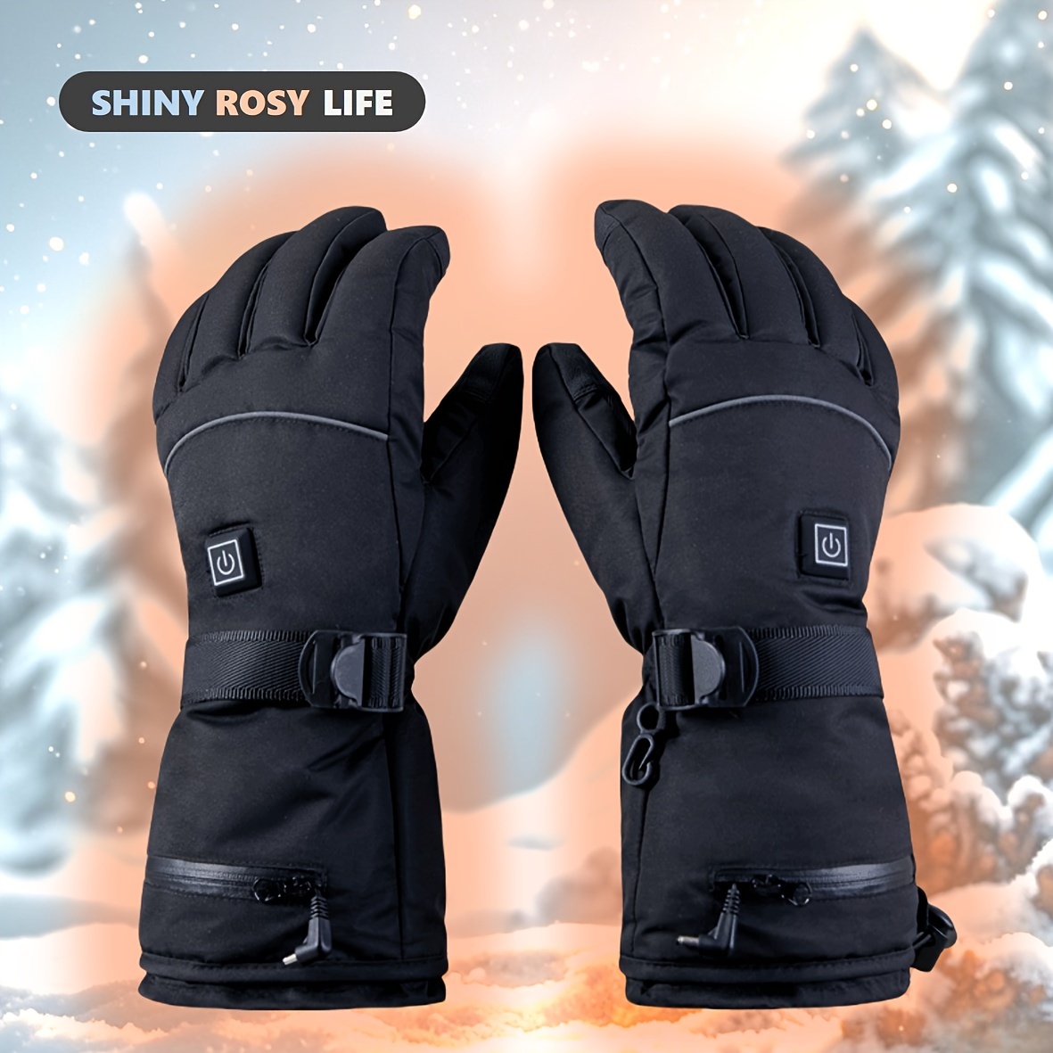 

Life Heated Gloves With Rechargeable Lithium Polymer Battery, Nylon Fabric, 30w , ≤36v Operating Voltage, Battery-powered Electric Gloves For Winter