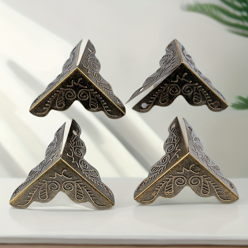 a set of 12 30 exquisite printed   protectors with nails for classical diy   durable   provide thoughtful protection for your wooden boxes   preventing   and wear and extending the   of your items 5