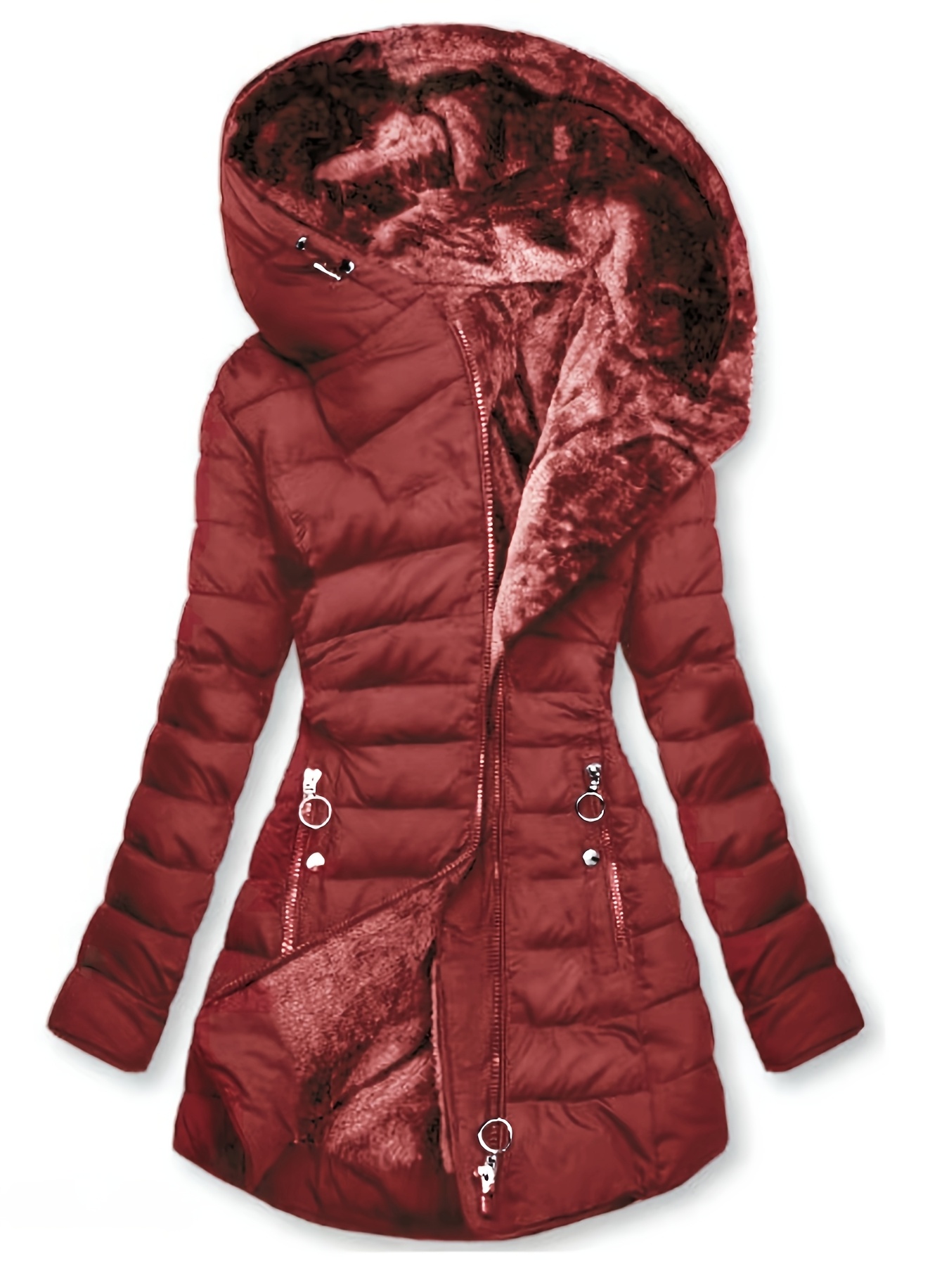 Oberbekleidung Rote Winterjacke Lang Art 100 Winterjacke Mädchen