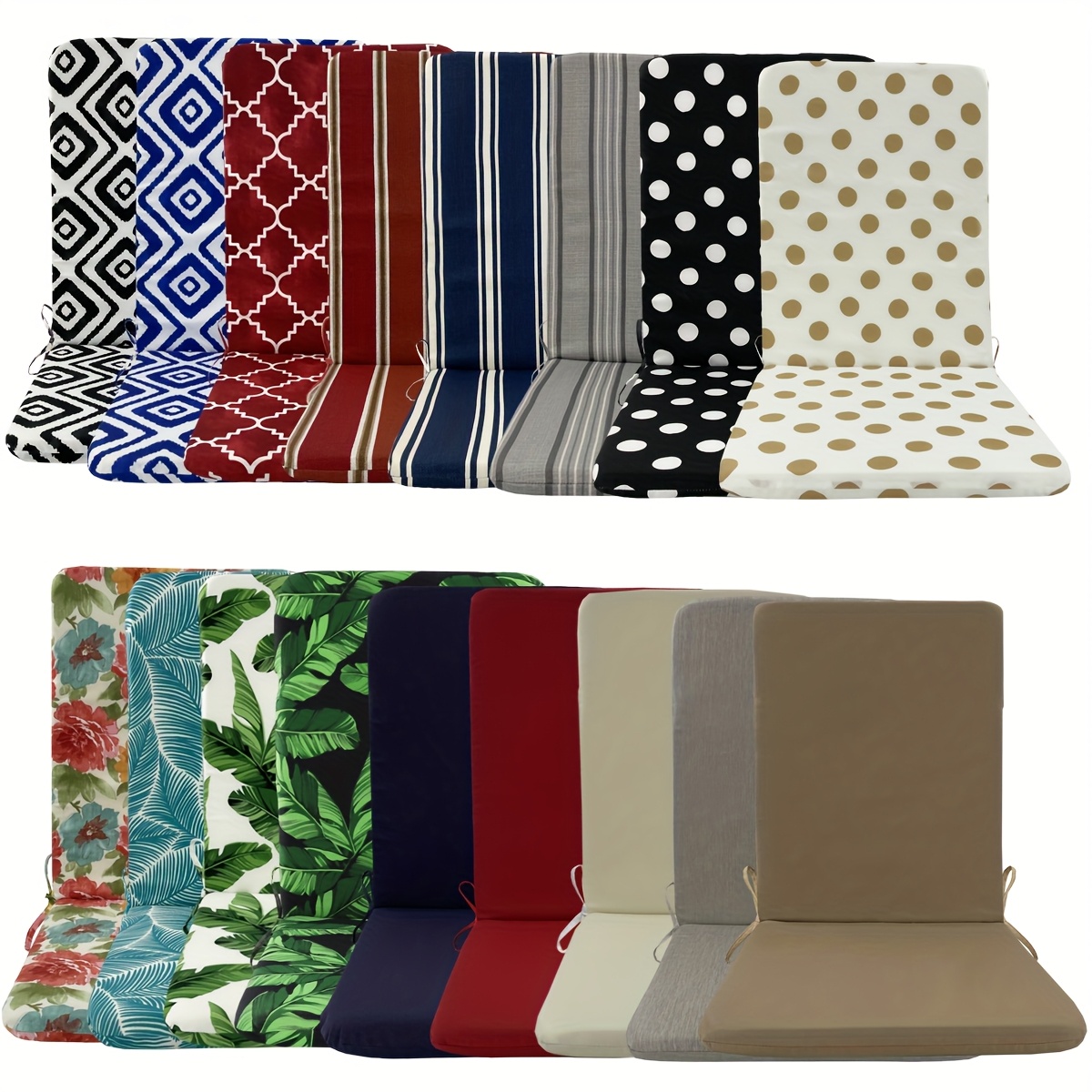 1   binnen buiten schommelstoel kussen met   rug, met schuimvulling, weerbestendig diep zittend schommelstoel patio pad chaise lounge zonnebank kussens rugkussens voor buitenmeubilair stoel (  kussen) 0