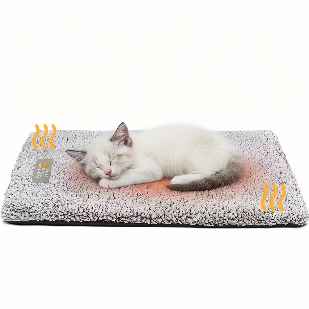 TEMU Cama Auto Calentable para Mascotas, Extra para Perros y Gatos, Lavable, Alfombrilla Antideslizante, para Perros y Gatos Pequeños a Grandes, Cama