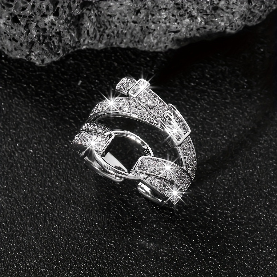 Bold Circle Belt Buckle Open Ring