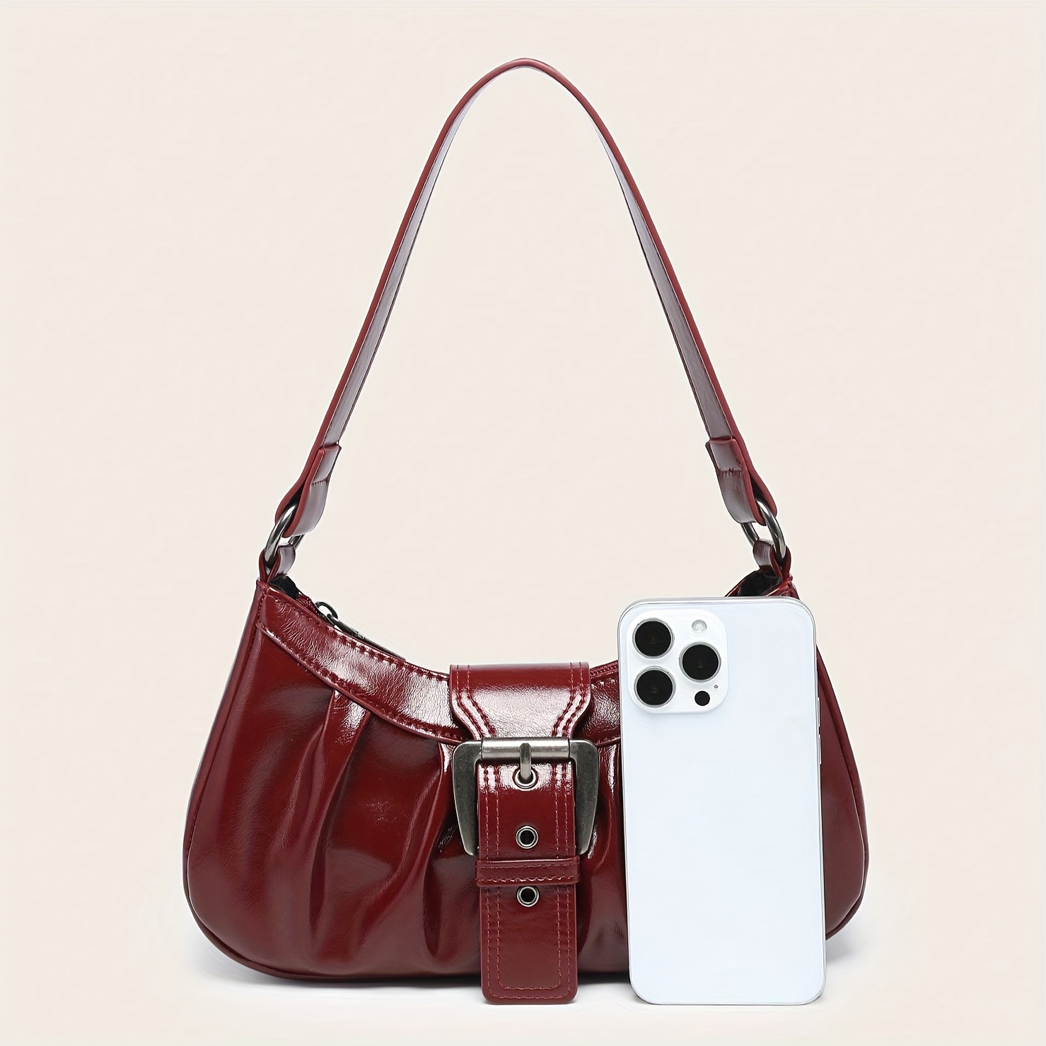 Leather Gimmick Bag Red Y2K archive 本革 a womens vintage y2k 
