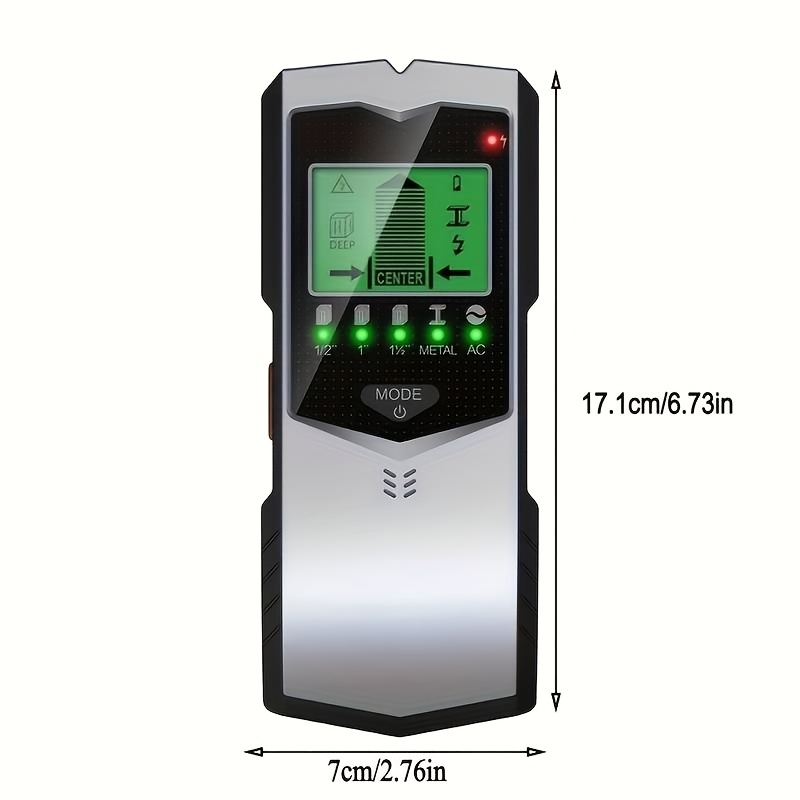 5-in-1 Pozicionavimo įrankis – su išmaniuoju lustu ir aukštos raiškos LCD ekranu, idealus medienos centrų ir kraštų, kabelių, metalinių laikiklių ir vamzdžių jungčių pozicionavimui. Puikus įrankis atostogų renovacijoms