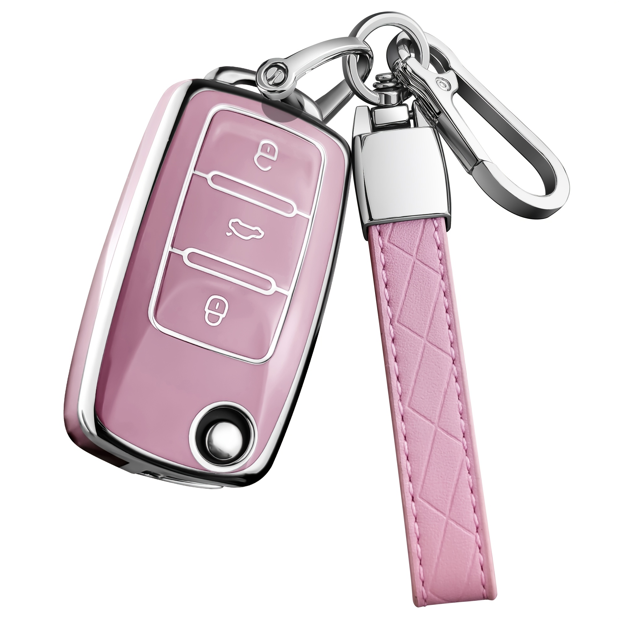 TEMU Tpu Key Fob Cover For For Vw For For Golf Mk6 For B5 B6 B7 B8 Bora For Tiguan For Jetta For Octavia