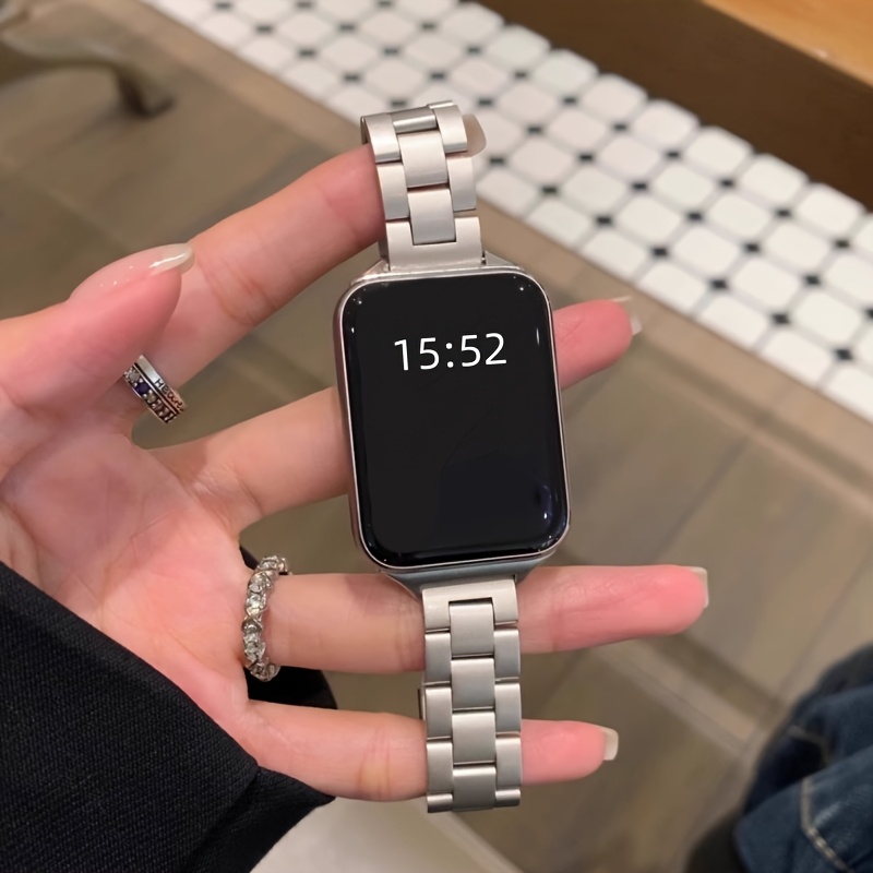 For Xiaomi 9Pro/8  Strap, Suitable for Xiaomi Band 9Pro and 8Pro, NFC Version  , Women S   Thin Strap, Men   Elegant Wristband, Couple S Smartwatch Replacement Strap, Easy to Adjust, Starlight Color/Silvery,   Strap Adjustment Long and Short Remover