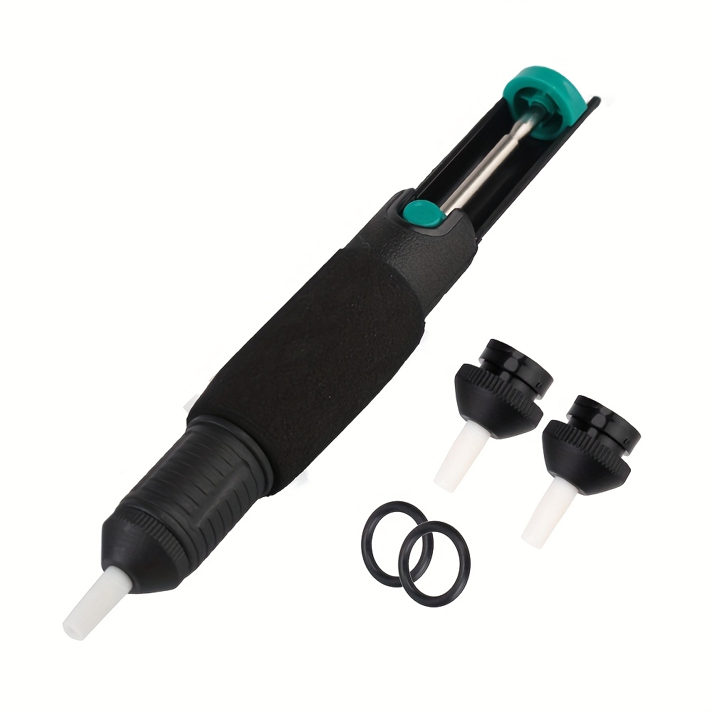 Powerful Vacuum Solder Sucker With Extra Nozzle - Handheld Desoldering Pump For Easy Tin Removal, Durable Abs Construction