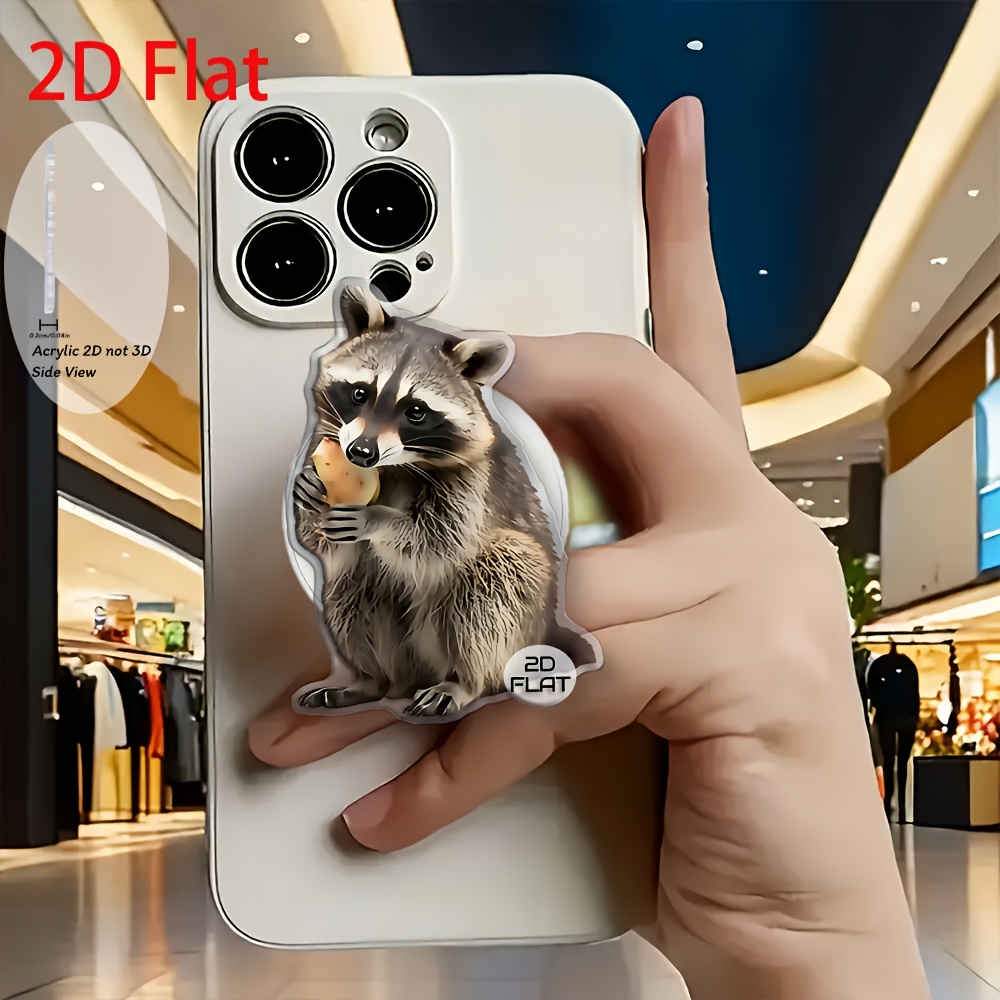 TEMU 2d Flat Fashion Fruit Picture Acrylic Retractable Mobile Phone Holder, Mobile Phone Holder