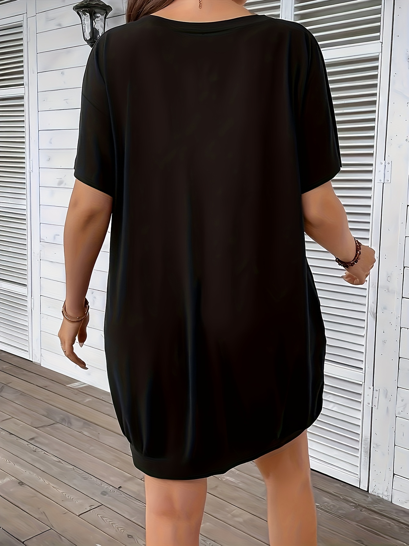 womens rock n roll graphic t shirt dress casual loose fit - Temu