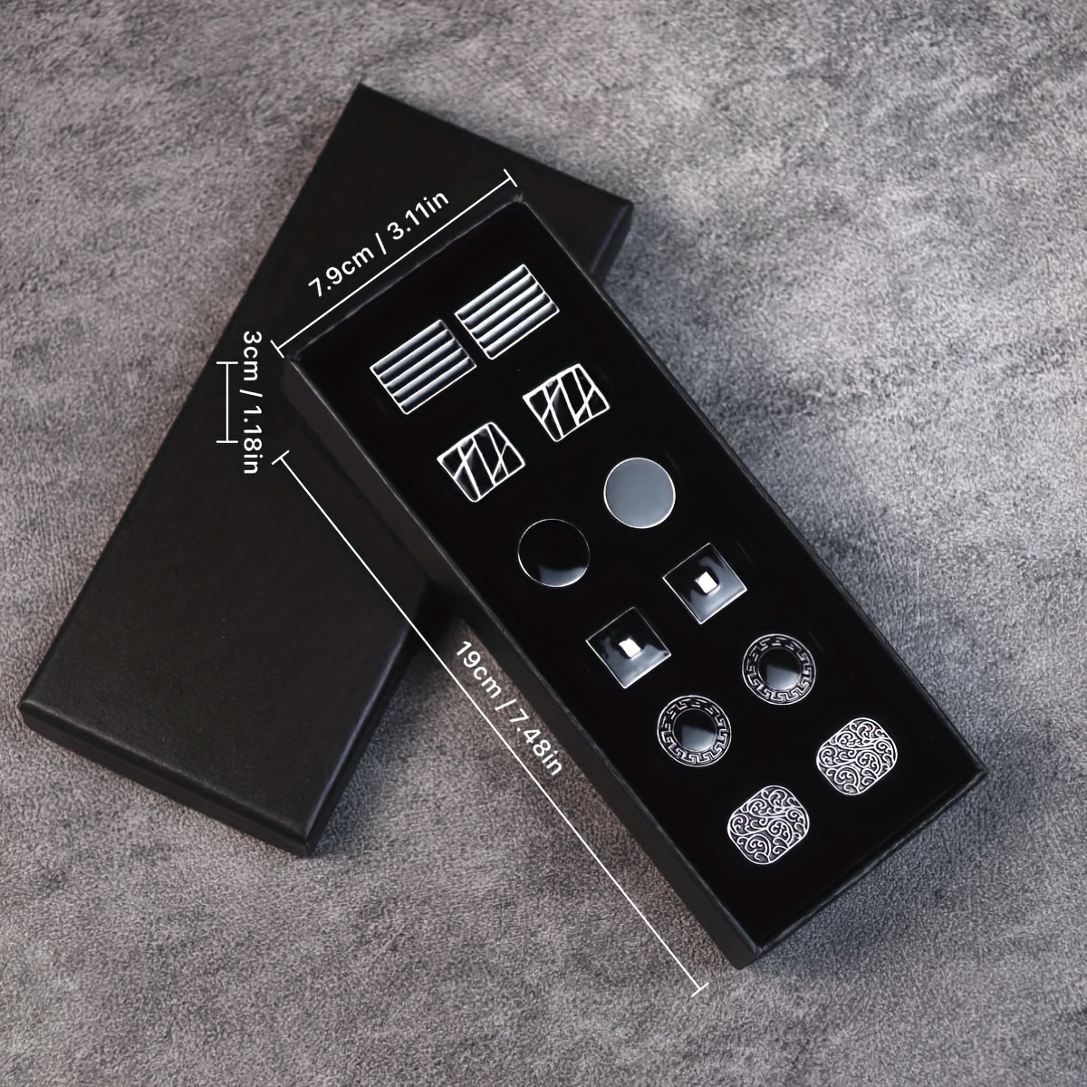 High-End Sleeve Button Set 6 Pairs 4 Pairs Men'S