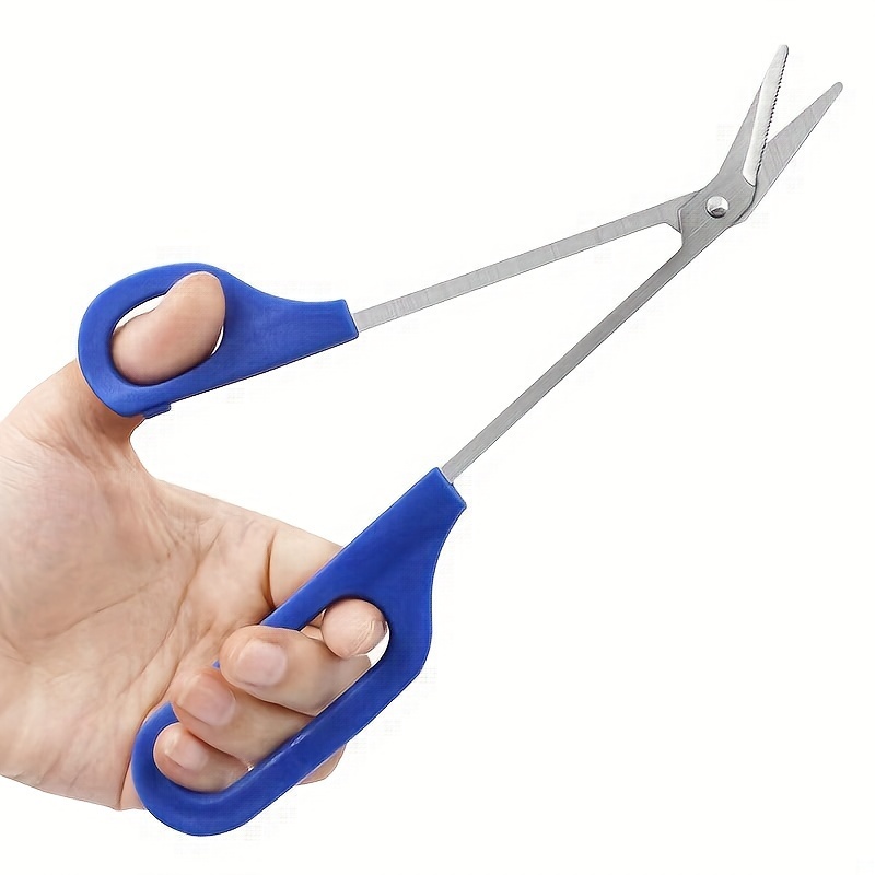 Image of Long Handle Toenail Clippers - Stainless Steel, Precision Trimming For Thick Nails & Ingrown Toenails, Ideal For Seniors, Manicure Pedicure, Chiropody, Scissor Trimmer