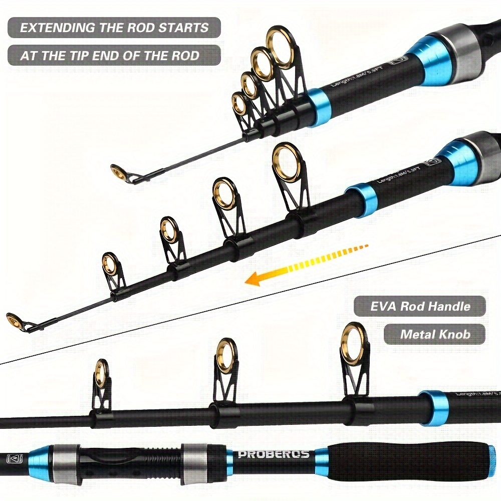 Sea Fishing Rod Reel Set Telescopic Long distance Casting - Temu