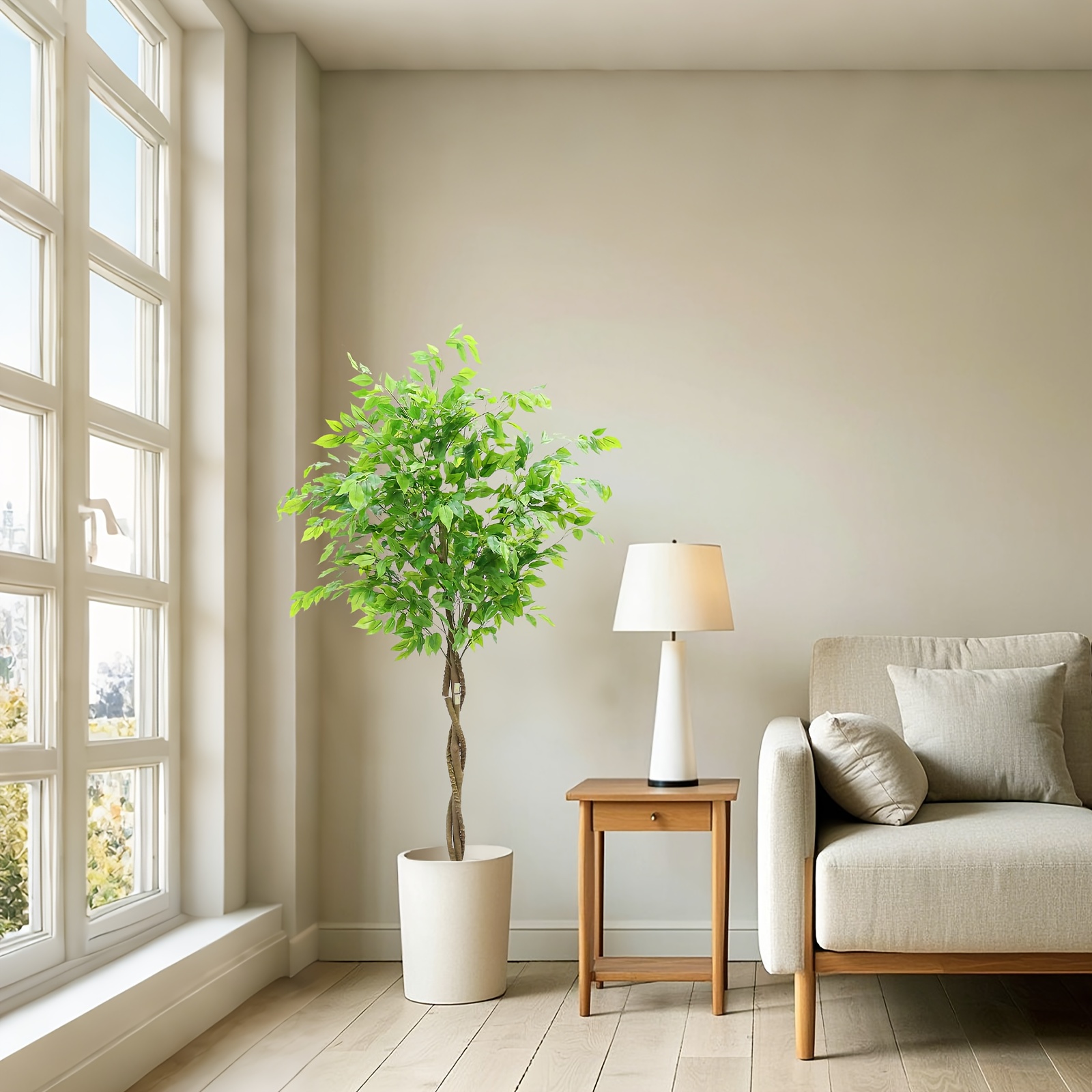 Realistische Kunstmatige Banyanboom met Weelderig Groen Blad