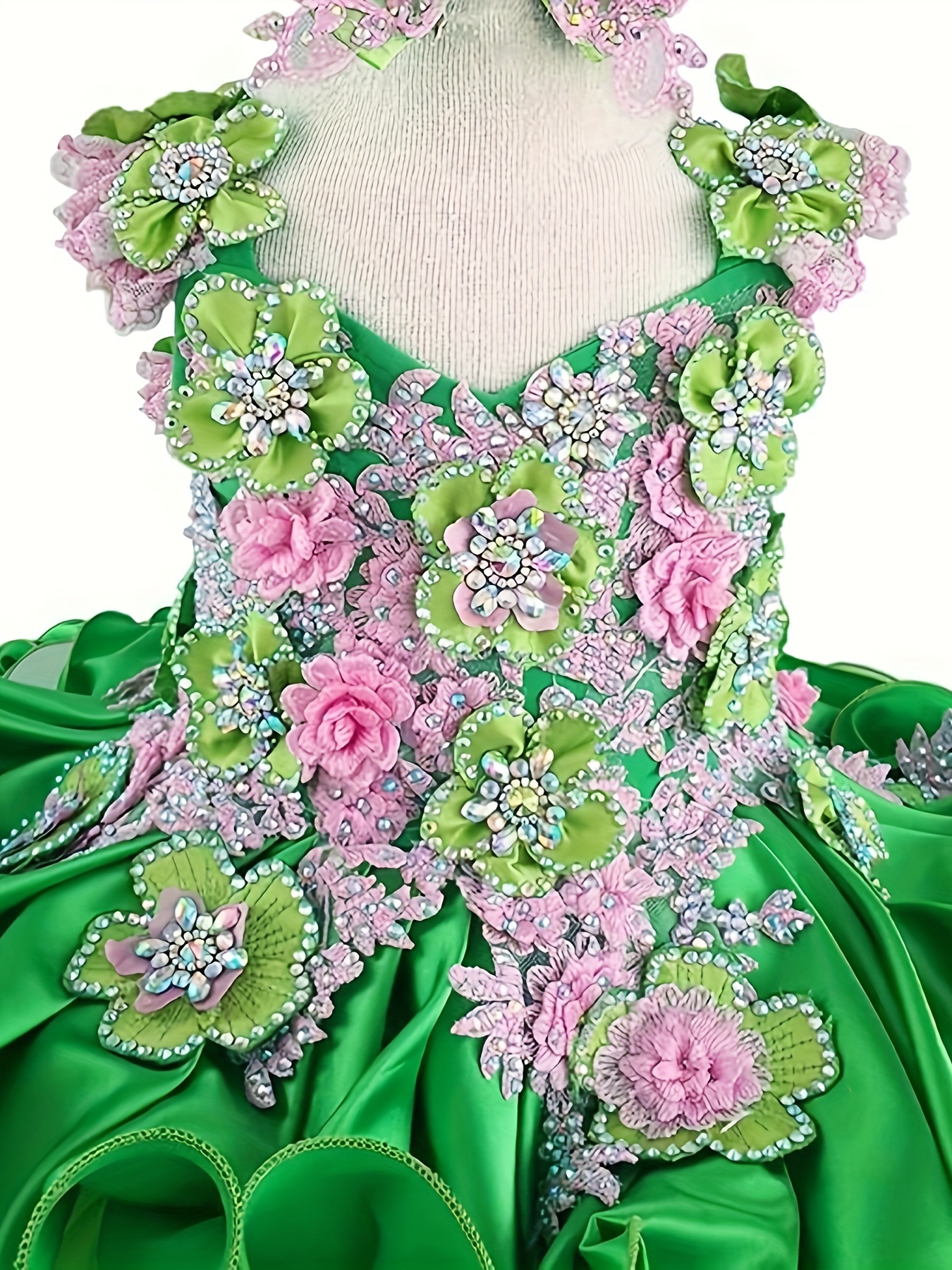Cupcake Pageant Dresses Baby Girl And Toddler Pageant Princess Dress Sequin  Flower Birthday P Handmade Beaded Princess Dress
