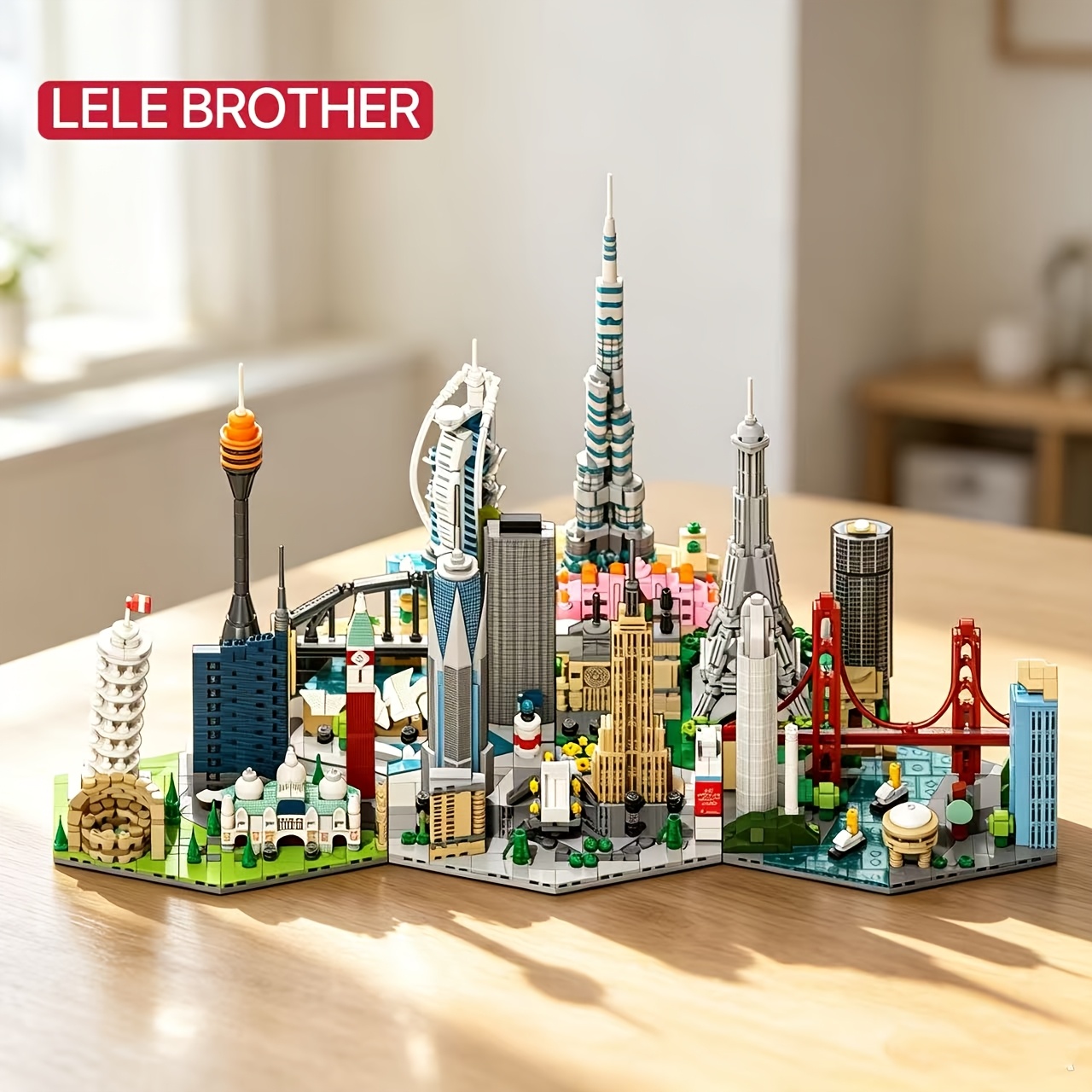 World City Skyline Building Block Model