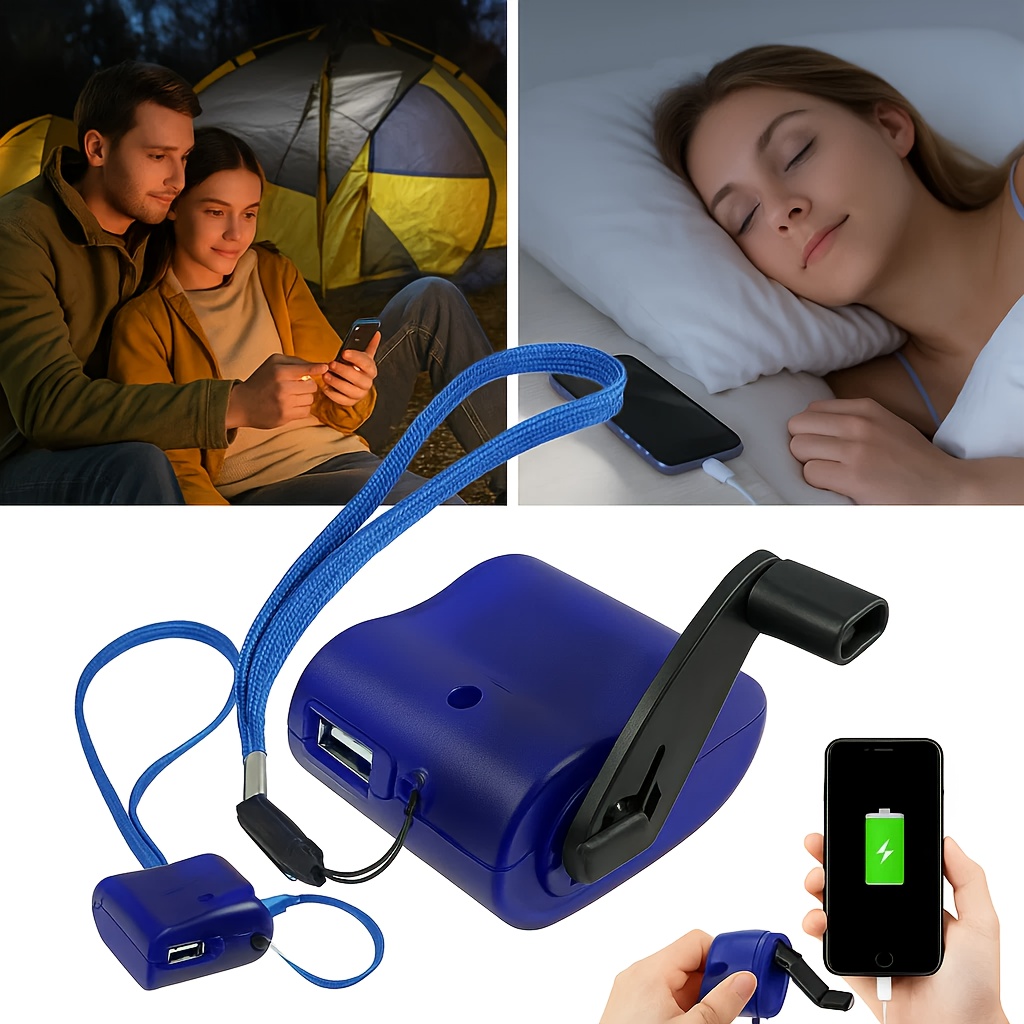 emergency manual mobile charger