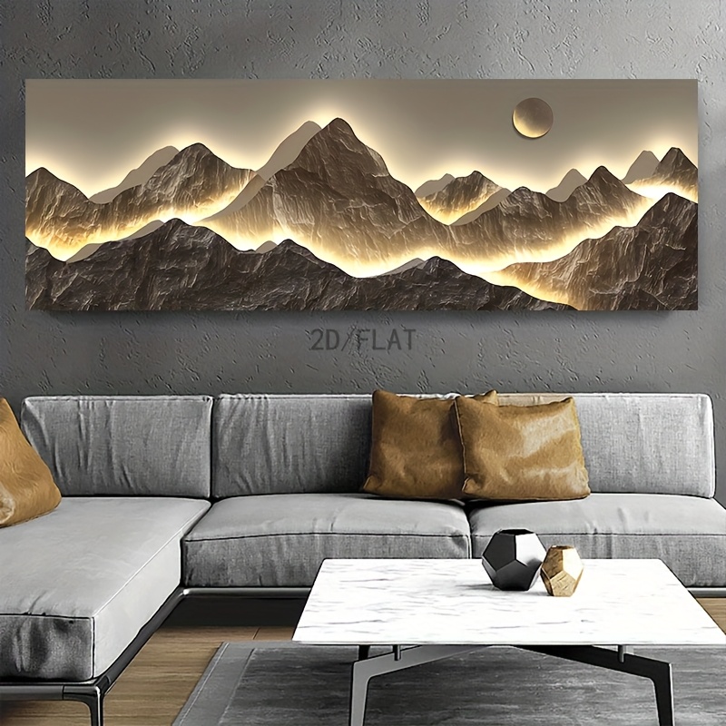 Abstrakte Leinwand-Wandkunst Mit Gelbem Baum – 3-teiliges Bild-Set In Schwarz-Weiß Für Wohnzimmer, Schlafzimmer & Büro