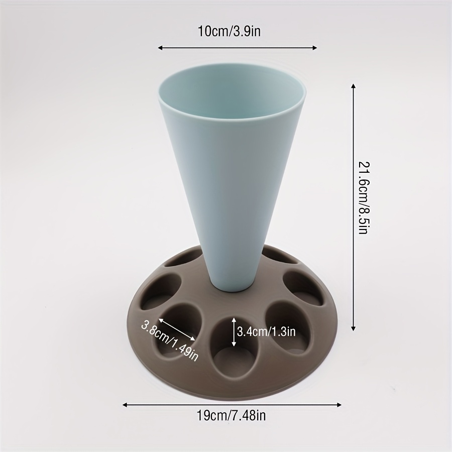 Image of Piping Bag Holder, Pastry Bag Holder, With 8pcs Holder Slots, Plastic Pastry Bags, Tube Bag Holder, For Baking Additions