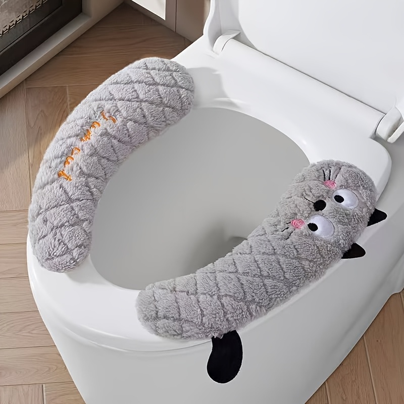 E-shop Cartoon-Toilettenaufkleber für alle Jahreszeiten, universeller Haushalts-Toilettenaufkleber, selbstklebende Toilettensitzabdeckung,