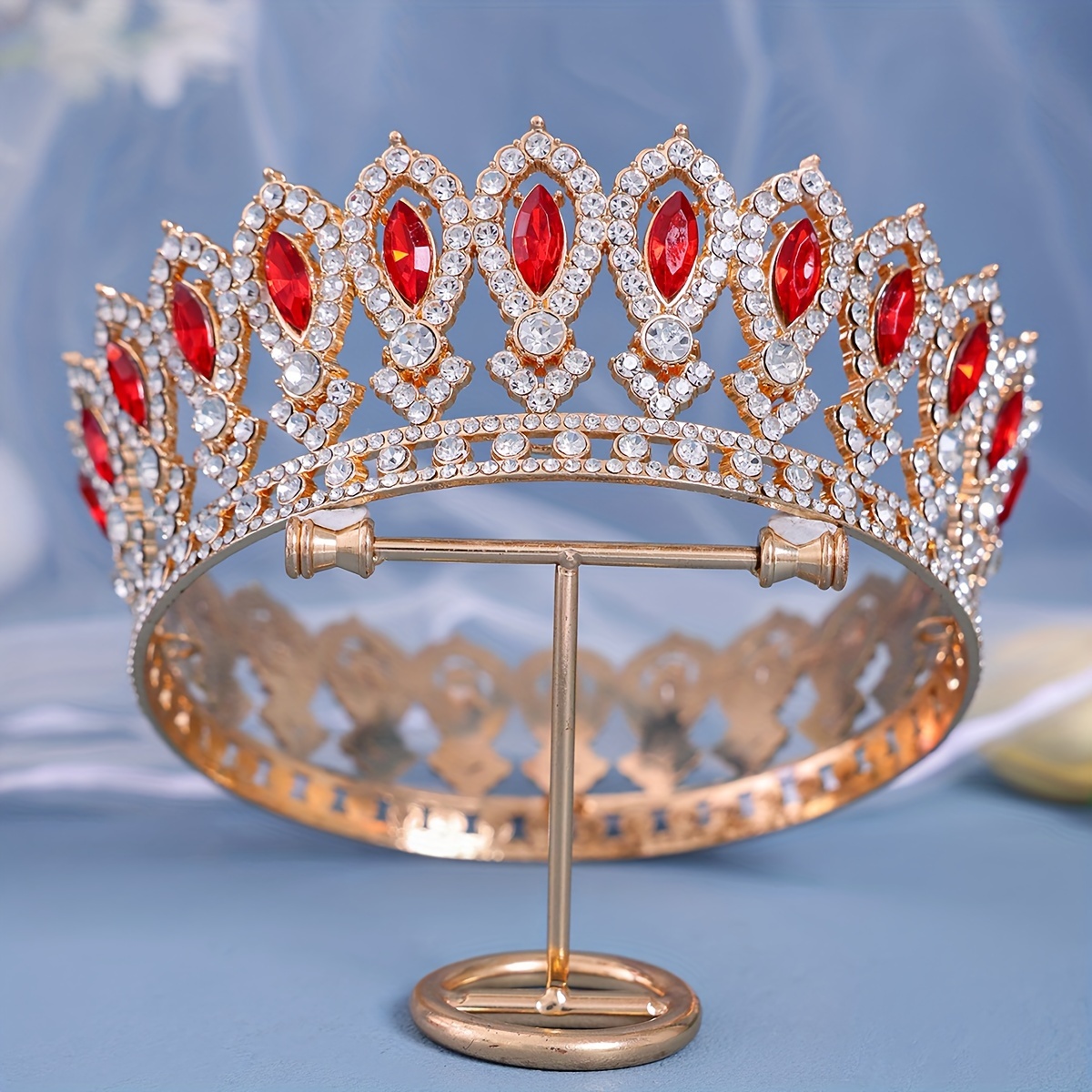 роскошная свадебная корона модная тиара в стиле барокко для свадеб, дней рождения, вечеринок, детали 2